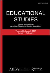Cover image for Educational Studies, Volume 52, Issue 6, 2016