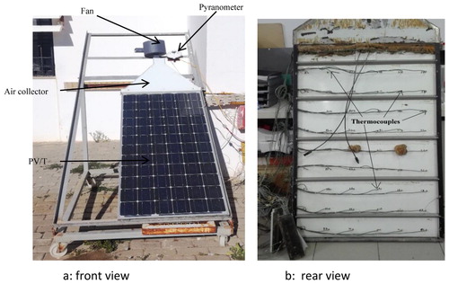 Figure 2. Air PV/T experimental device.