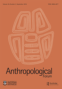 Cover image for Anthropological Forum, Volume 26, Issue 3, 2016