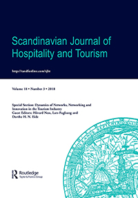 Cover image for Scandinavian Journal of Hospitality and Tourism, Volume 18, Issue 3, 2018