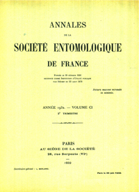 Cover image for Annales de la Société entomologique de France (N.S.), Volume 101, Issue 2, 1932