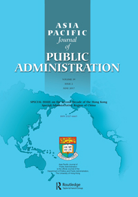 Cover image for Asia Pacific Journal of Public Administration, Volume 39, Issue 2, 2017