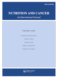 Cover image for Nutrition and Cancer, Volume 73, Issue 8, 2021