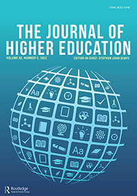 Cover image for The Journal of Higher Education, Volume 93, Issue 5, 2022