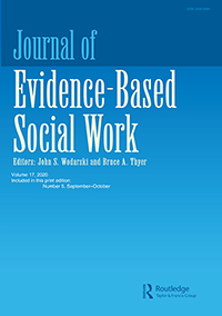 Cover image for Journal of Evidence-Based Social Work, Volume 17, Issue 5, 2020