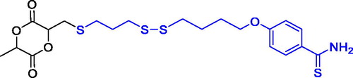 Figure 25. Lactide-type monomer functionalized with 4-hydroxythiobenzamide.[Citation84]