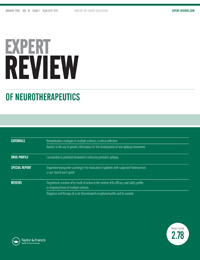 Cover image for Expert Review of Neurotherapeutics, Volume 16, Issue 1, 2016
