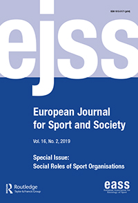 Cover image for European Journal for Sport and Society, Volume 16, Issue 2, 2019