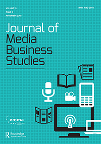Cover image for Journal of Media Business Studies, Volume 15, Issue 4, 2018