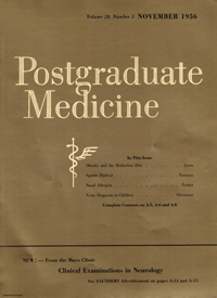Cover image for Postgraduate Medicine, Volume 20, Issue 5, 1956