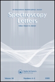 Cover image for Spectroscopy Letters, Volume 37, Issue 3, 2004