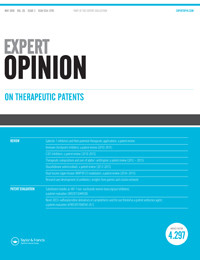 Cover image for Expert Opinion on Therapeutic Patents, Volume 26, Issue 5, 2016