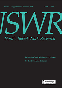 Cover image for Nordic Social Work Research, Volume 8, Issue sup1, 2018