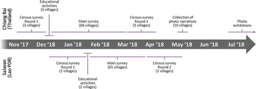 Figure 1. Timeline of project activities