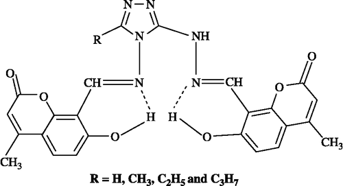 Figure 1.  Synthesized Schiff bases.