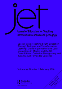 Cover image for Journal of Education for Teaching, Volume 44, Issue 1, 2018