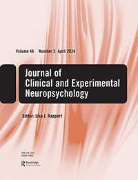 Cover image for Journal of Clinical and Experimental Neuropsychology, Volume 11, Issue 2, 1989