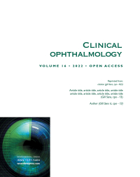 Cover image for Clinical Ophthalmology, Volume 14, 2020