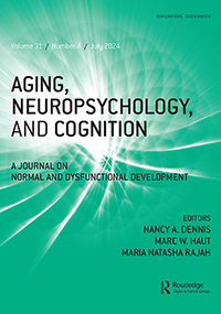 Cover image for Aging, Neuropsychology, and Cognition, Volume 31, Issue 4, 2024