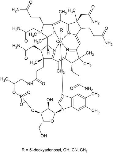 Figure 1. The chemical structure of vitamin B12.