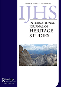 Cover image for International Journal of Heritage Studies, Volume 29, Issue 11, 2023