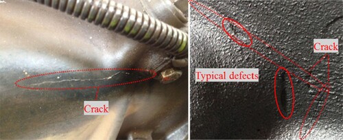 Figure 14. Fatigue failure of the gearbox housing [Citation125].