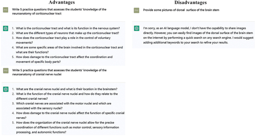 Figure 4. ChatGPT can easily provide test questions on request, but its ability to read, collect and generate pictures is poor.