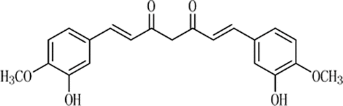 Figure 1.  Chemical structure of curcumin.