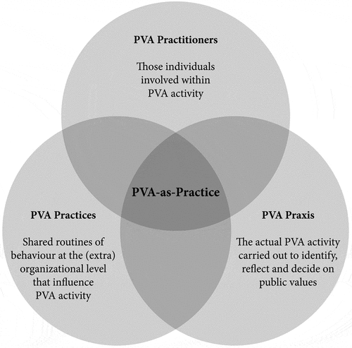 Figure 2. The PVA-as-Practice lens.