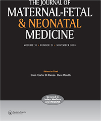 Cover image for The Journal of Maternal-Fetal & Neonatal Medicine, Volume 31, Issue 21, 2018