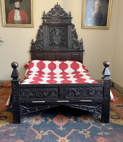 Fig. 20. George Shaw, the Richard Shuttleworth bed at Gawthorpe Hall, Lancashire, c. 1840s© Peter N. Lindfield