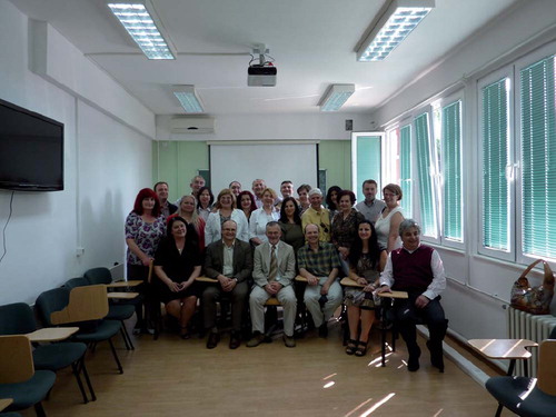 Figure 1. The first group of doctors after they have passed the final exam of family medicine in Macedonia.