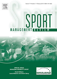 Cover image for Sport Management Review, Volume 17, Issue 1, 2014