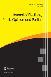 Cover image for Journal of Elections, Public Opinion and Parties, Volume 33, Issue 2, 2023