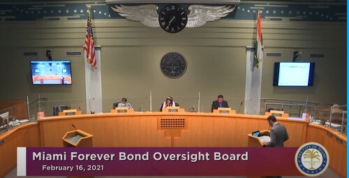 Figure 4. Screenshot of February 2021 Citizens’ Oversight Board meeting (City of Miami, Citation2021c).