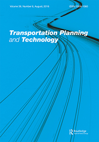 Cover image for Transportation Planning and Technology, Volume 39, Issue 6, 2016