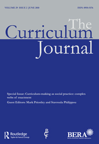 Cover image for The Curriculum Journal, Volume 29, Issue 2, 2018