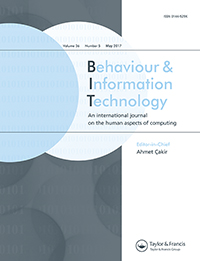 Cover image for Behaviour & Information Technology, Volume 36, Issue 5, 2017