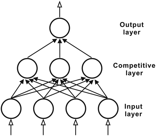 FIGURE 1 Schematic illustration of the structure of the self-organizing neural network.