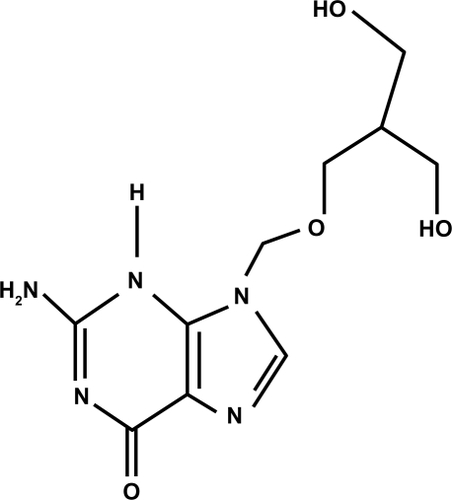 Figure 1 Structural formula of ganciclovir.