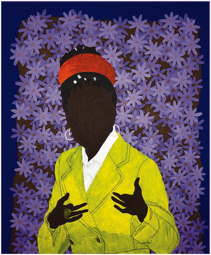 Raphael Adjetey Adjei Mayne, Amanda Gorman, 2021. Courtesy of the artist and Destinee Ross‐Sutton. https://news.artnet.com/art-world/amanda-gorman-harvard-painting-gift-1940108.