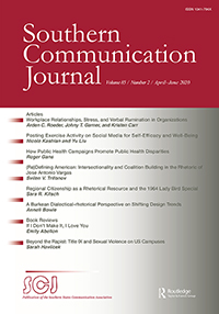 Cover image for Southern Communication Journal, Volume 85, Issue 2, 2020