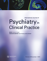 Cover image for International Journal of Psychiatry in Clinical Practice, Volume 23, Issue 1, 2019