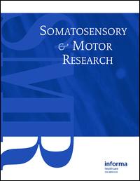 Cover image for Somatosensory & Motor Research, Volume 33, Issue 3-4, 2016