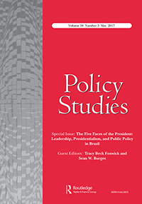 Cover image for Policy Studies, Volume 38, Issue 3, 2017