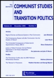 Cover image for East European Politics, Volume 16, Issue 1-2, 2000