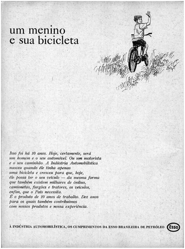 Figure 3 Esso advertisement, cited in Quatro Rodas (Citation1966).
