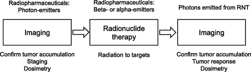 Figure 1. Radionuclide therapy guided by imaging and dosimetry.