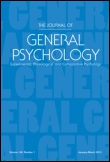 Cover image for The Journal of General Psychology, Volume 143, Issue 2, 2016