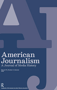 Cover image for American Journalism, Volume 39, Issue 3, 2022